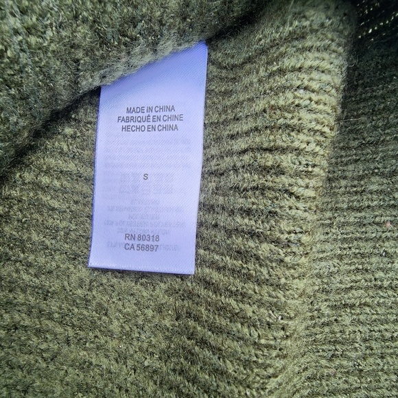 Lucky Brand Knit Sweater; size small; army green - Picture 9 of 9